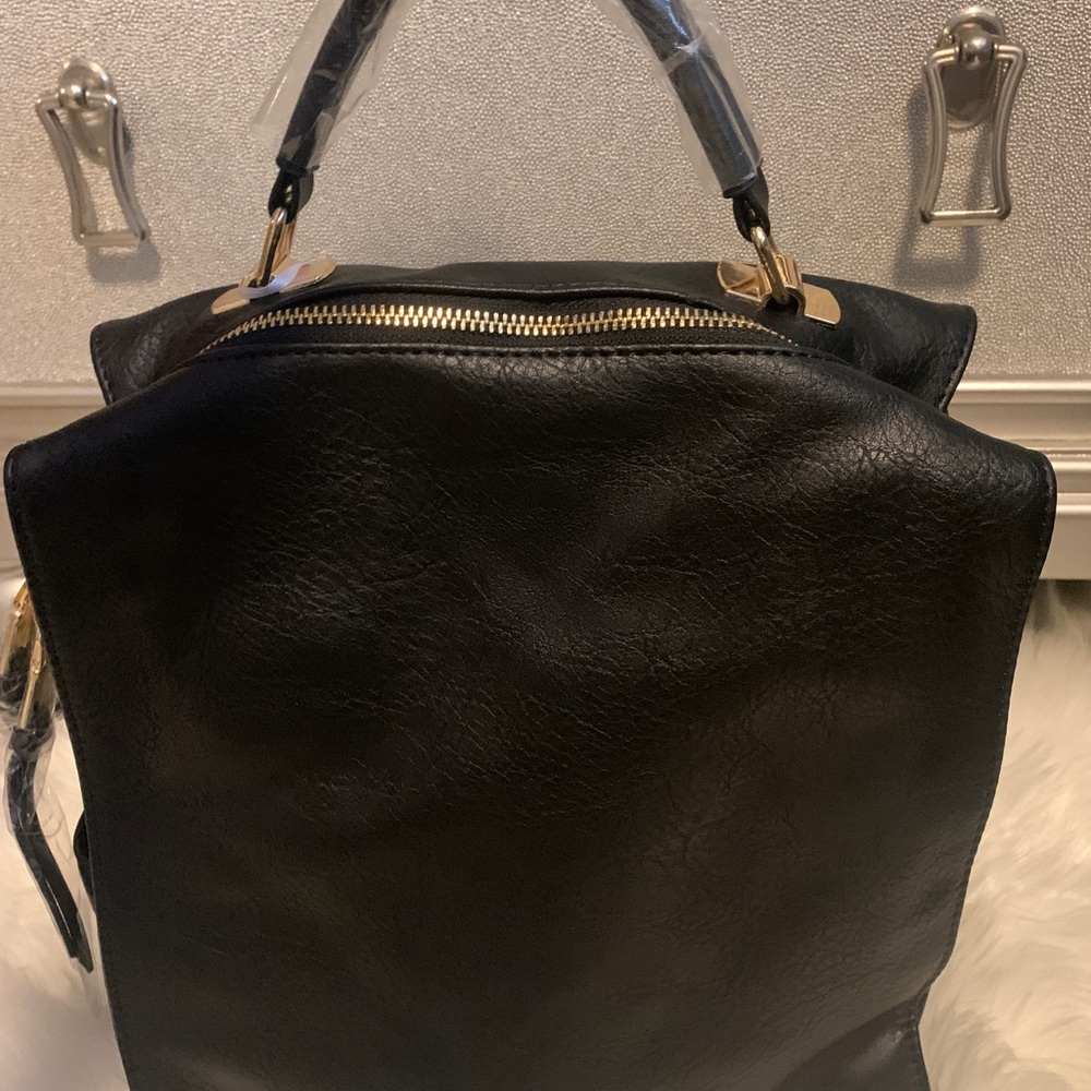 Vegan Leather Multi Strap Backpack - image 6